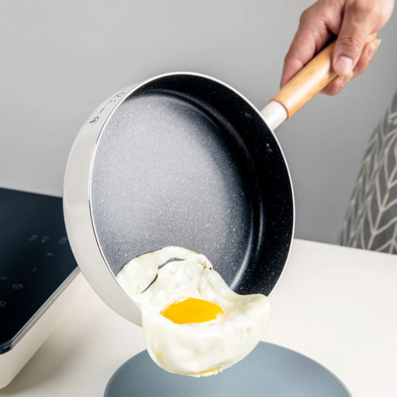 

8 Inch Frying Pan White Frying Pan with Nonstick Diamond Infused Coating kitchen Induction Compatible Nonstick Frying Pans