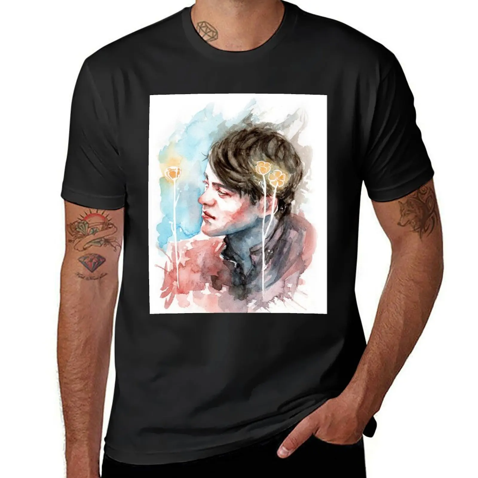 

Ranunculus T-Shirt tops blacks cute tops anime t shirts for men cotton