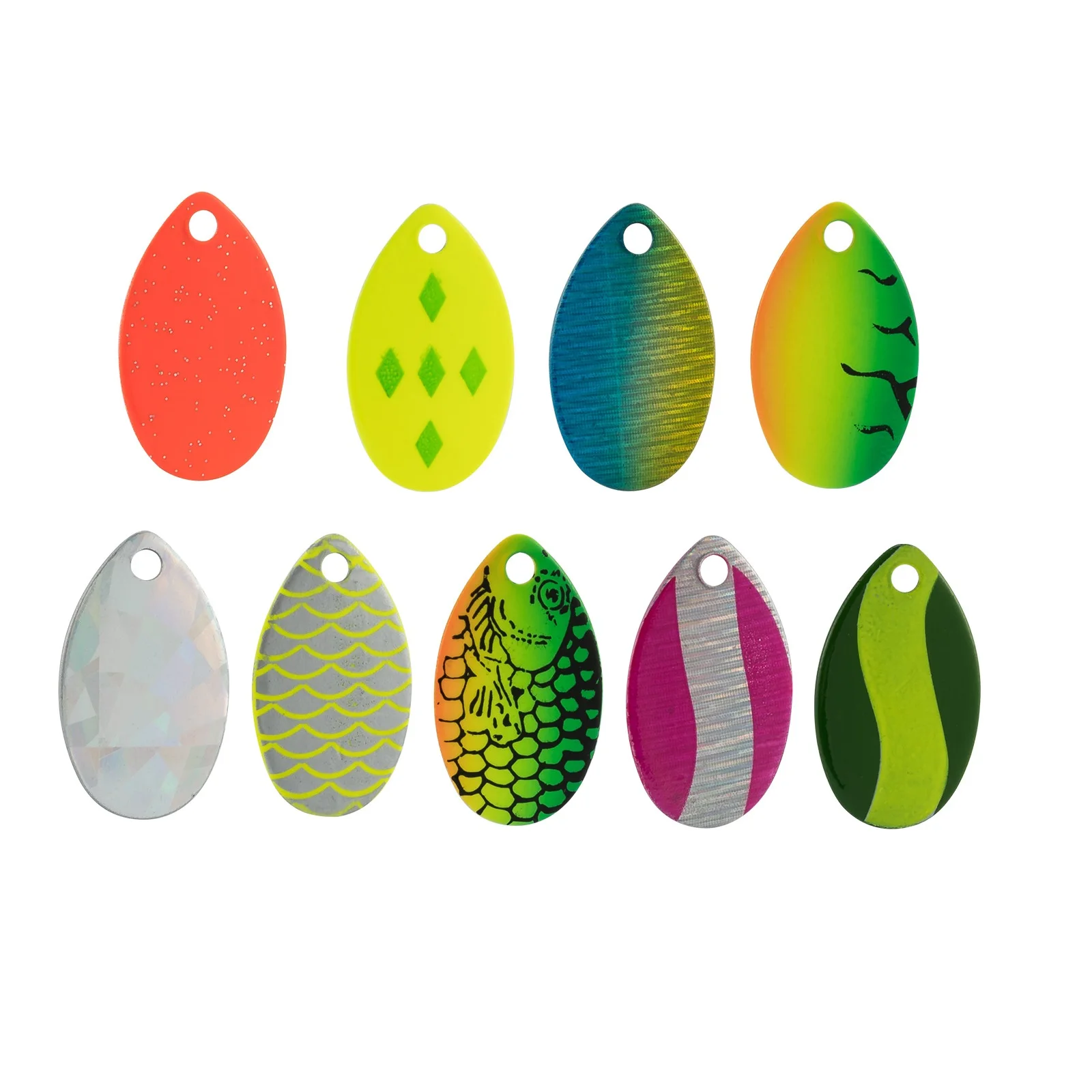 20pcs Fishing Spinner Blade Lure Making Supplies Indiana Blade for