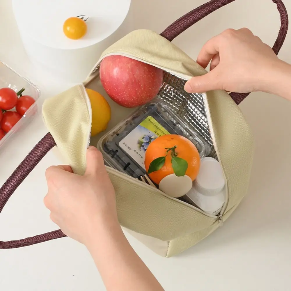Portable Cartoon Lunch Bag Thermal Thermal Bag Tote Food Small Cooler Oxford Cloth Lunch Box Accessories