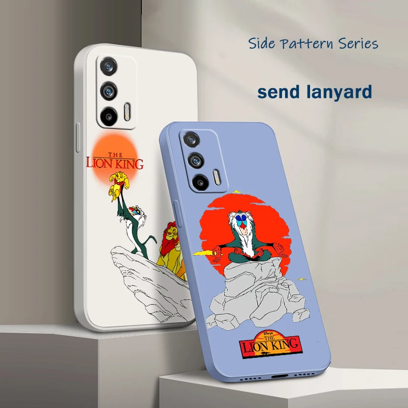 

Disney The Lion King For Realme Q5 GT Neo 5 3T 3 XT X3 C55 C30 C21Y C11 C2 Explorer Master Liquid Rope Phone Case