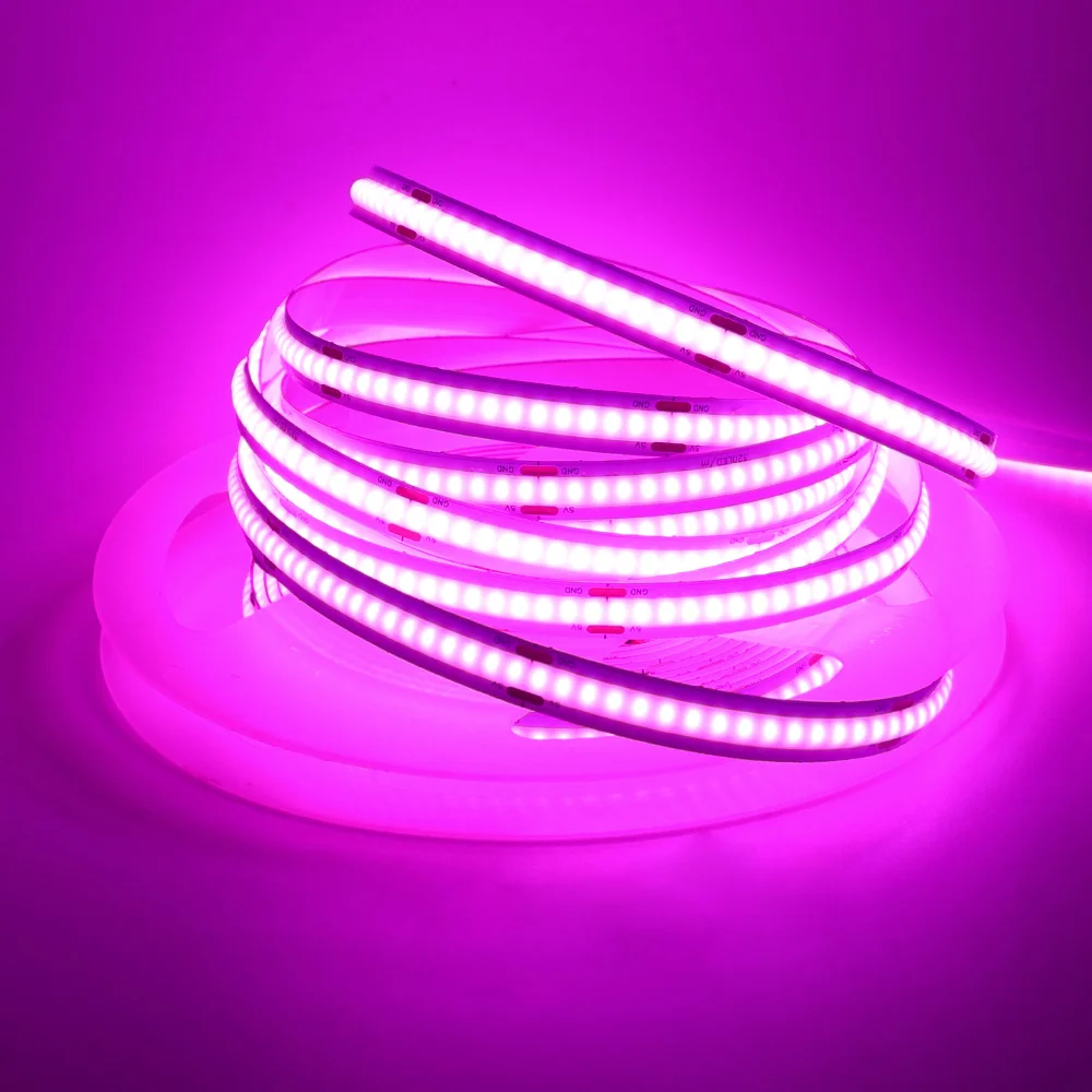 ตัวเลือกสินค้า แถบแสง LED ยืดหยุ่น 320 ดวง/ม. 5V ไฟแบ็คไลท์