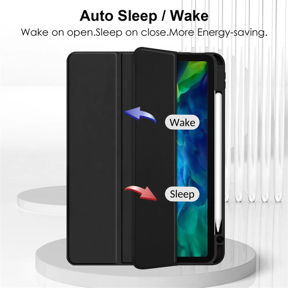 New Case For iPad Pro 13/11 M4 Air 11/13 M2 Cover Acrylic Transparent Table Case For IPad 10th 4/5/6/7/8/9th Pencil Holder Case 3