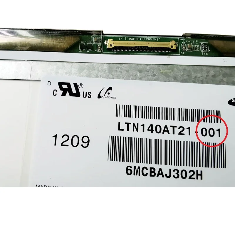 LTN140AT21-001 LTN140AT21-002 노트북 LED 스크린 디스플레이, 삼성 Q468 200A4Y 305E4A Q470 용 14 인치 LCD