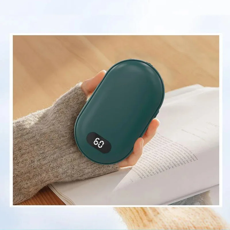 2026 Mini Portable Double-sided heating with two temperature settings This Pocket hand warmer can be recharged Long Battery Life