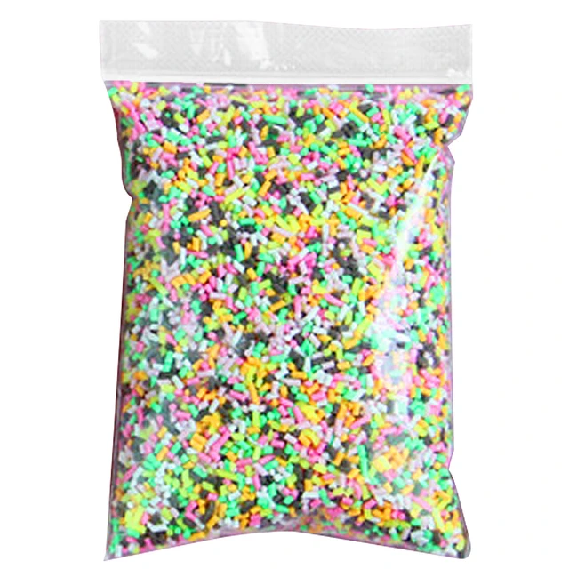 100g Clay Polymer DIY Fake Candy Sweets Sprinkle Sugar Decorations for Cake Fake Dessert Simulation Food Doll House