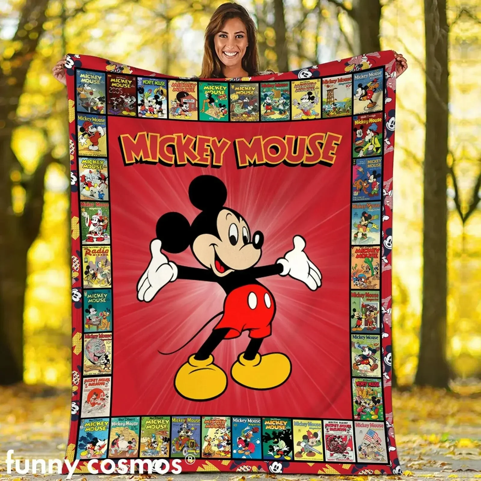 thumbnail image 1 of Manta ligera con estampado de princesas de Disney para sala de estar, dormitorio, habitación de niños, cálida, regalo de Navidad, 1 of 5