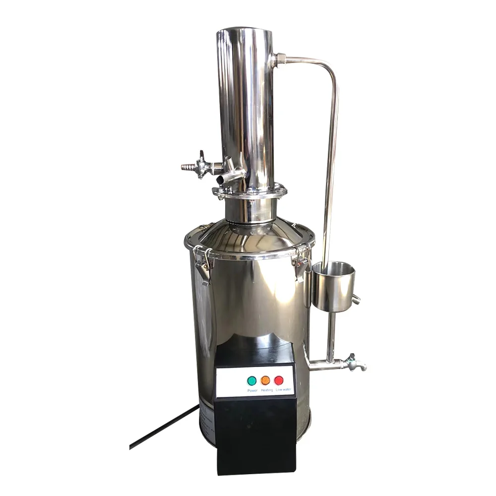 

Hot Sale Laboratory Water Distiller 5L 10L 20L Distilled Water Making Machine Water Distillation Apparatus