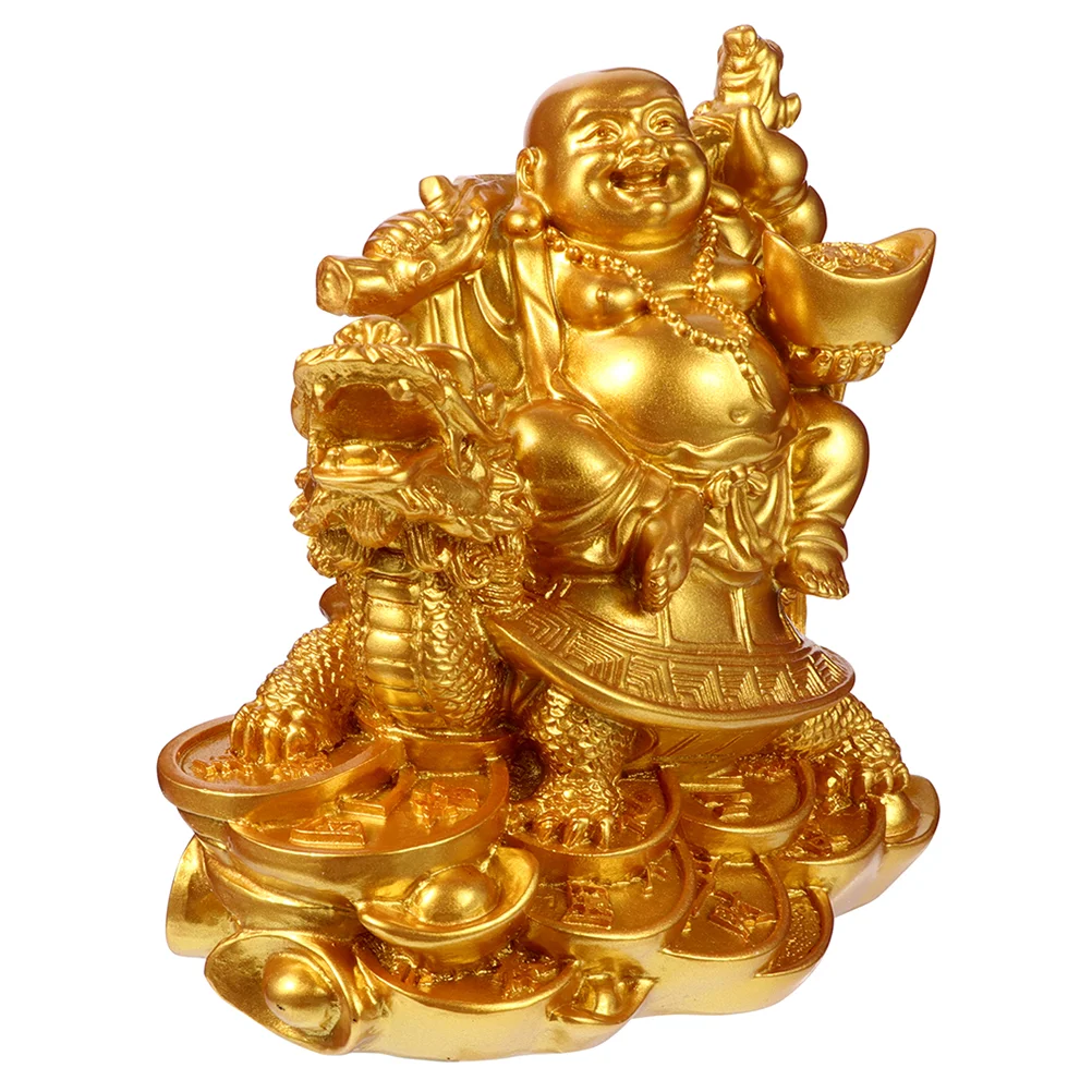 

Buddha Statues Household Delicate Adorn Big Belly Safe Vintage Style Ornament Resin Mini Crafts Office Decore