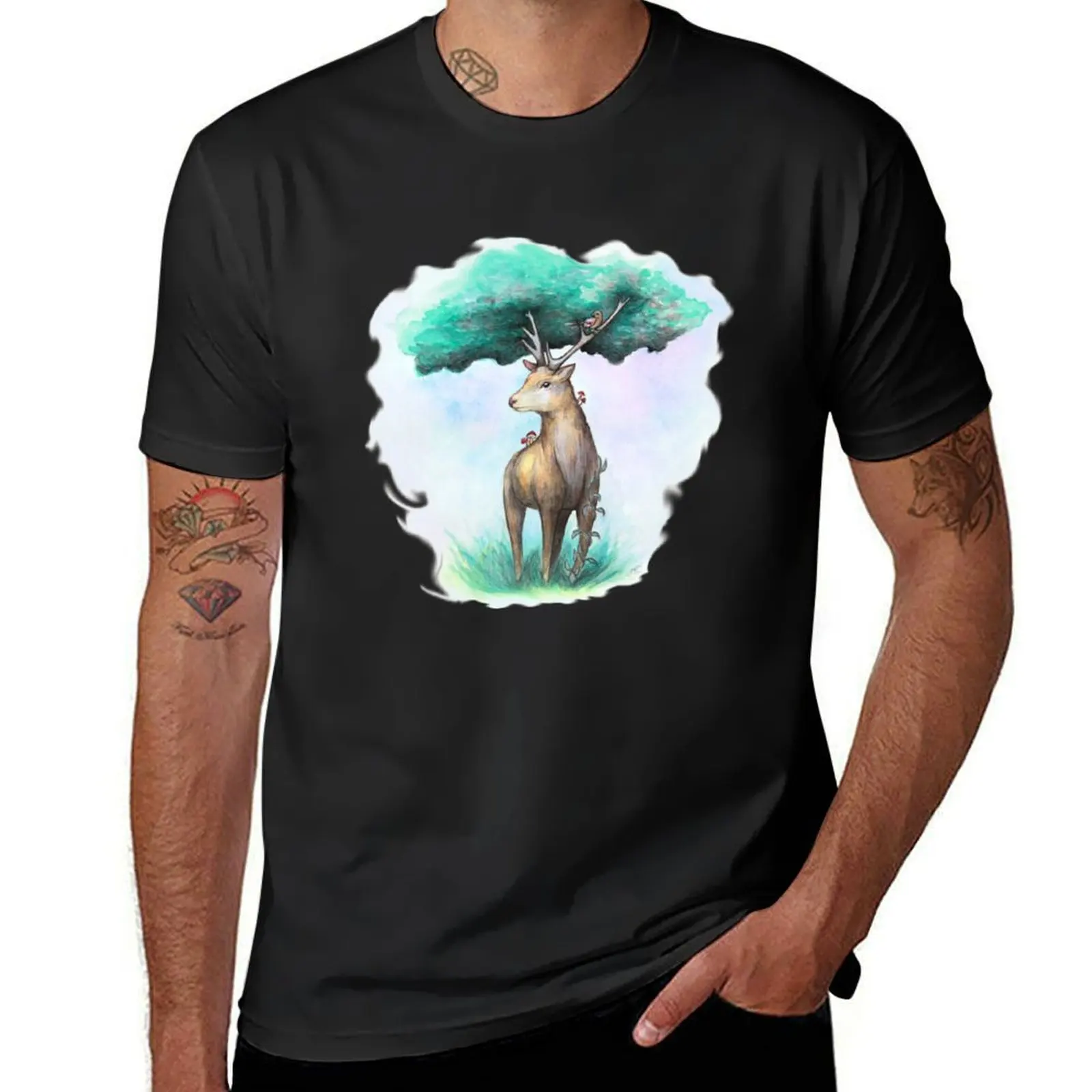 Whimsy Stag T-Shirt for a boy cute tops Men's t-shirts