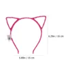 4 Pcs Cat Ear Hair Hoop Glitter Headband Cosplay Costume Kit LED Delicate Embellished 3