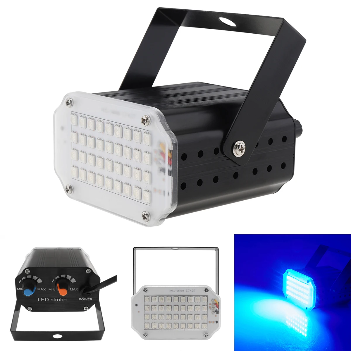 

Stage Effect Light Flashing Colorful Light Remote Sound Activated Disco Lights 36 LED 9W for Festival Parties / Wedding / KTV