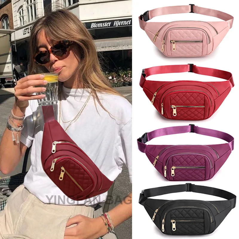 

Women Waist Bag Fanny Pack Zipper Chest Bag Female Banana Bag Money Pouch Travel Shoulder Purse Belly Pocket Hip Bum Bag