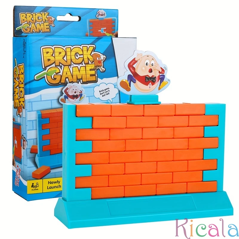 3D Parent-Child Family Party Game Educational Toys Challenging Kids 3D Humpty Dumpty Plastic Wall Brick Game Desktop games toy 5