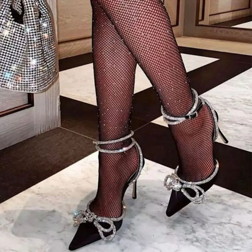 2025 Brand New High Quality Double Bow Embellished Satin - Main Image