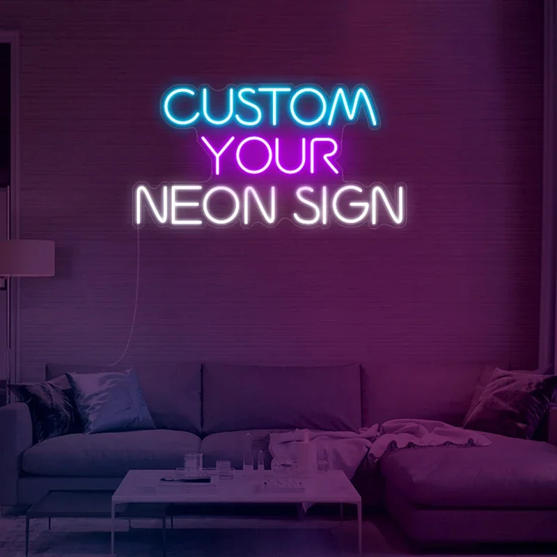 

Custom LED Neon Electronic Sign Acrylic Neon Lights For Advertising Use Flex Neon With Cheap Price Custom For Outdoor Advertisem