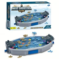 2-Player Navy Battleship Shooting Board Game Strategic Family Battle Chessboard Toy for Gathering and Social Events Engaging 1