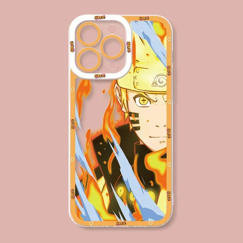 thumbnail image 1 of Funda de teléfono de lujo de Anime n-narutos para iPhone 15 14 Pro Max 13 12 Mini 11 Pro XR XS X 8 7 6 6S Plus SE 2020 Capa de silicona suave, 1 of 5