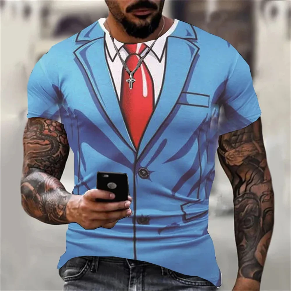 Men's T-Shirt Summer Tshirt Casual Short Sleeved Top O Neck T Shirt Loose Micro Elasticity Retro Fashion Breathable Men Clothing