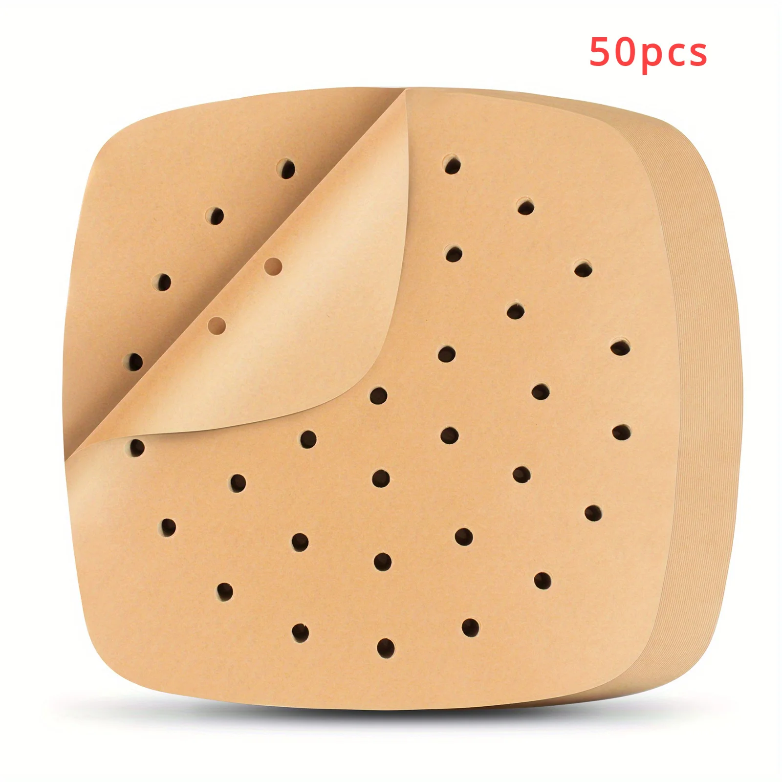 Premium Perforated Air Fryer & Baking Paper Liners - 50/100 Pack