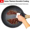 Frying Pan Skillets 3-Piece Set 8/9.5/11 inch, Granite Coating Omelette Pan, 100% PFOA free Cookware Pan, Non Stick Sto 2