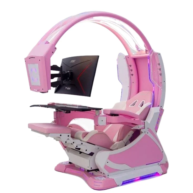 1 Computer cabin, table and chair set, home space capsule, electric body, office, game competition