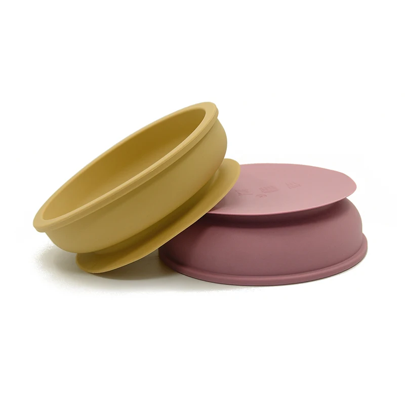 New Colors Feeding Set Food Grade Silicone Bibs Baby Plate Non-silp Suction Bowl Kids Tableware Waterproof Bib BPA Free Spoon