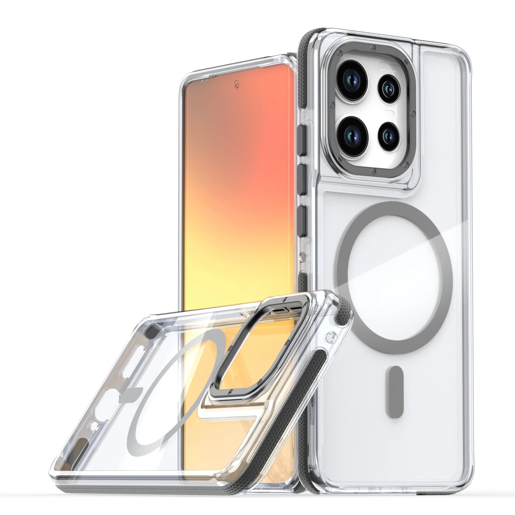 Luxury Magnetic Clear Shockproof Phone Case with Magsafe Compatibility
