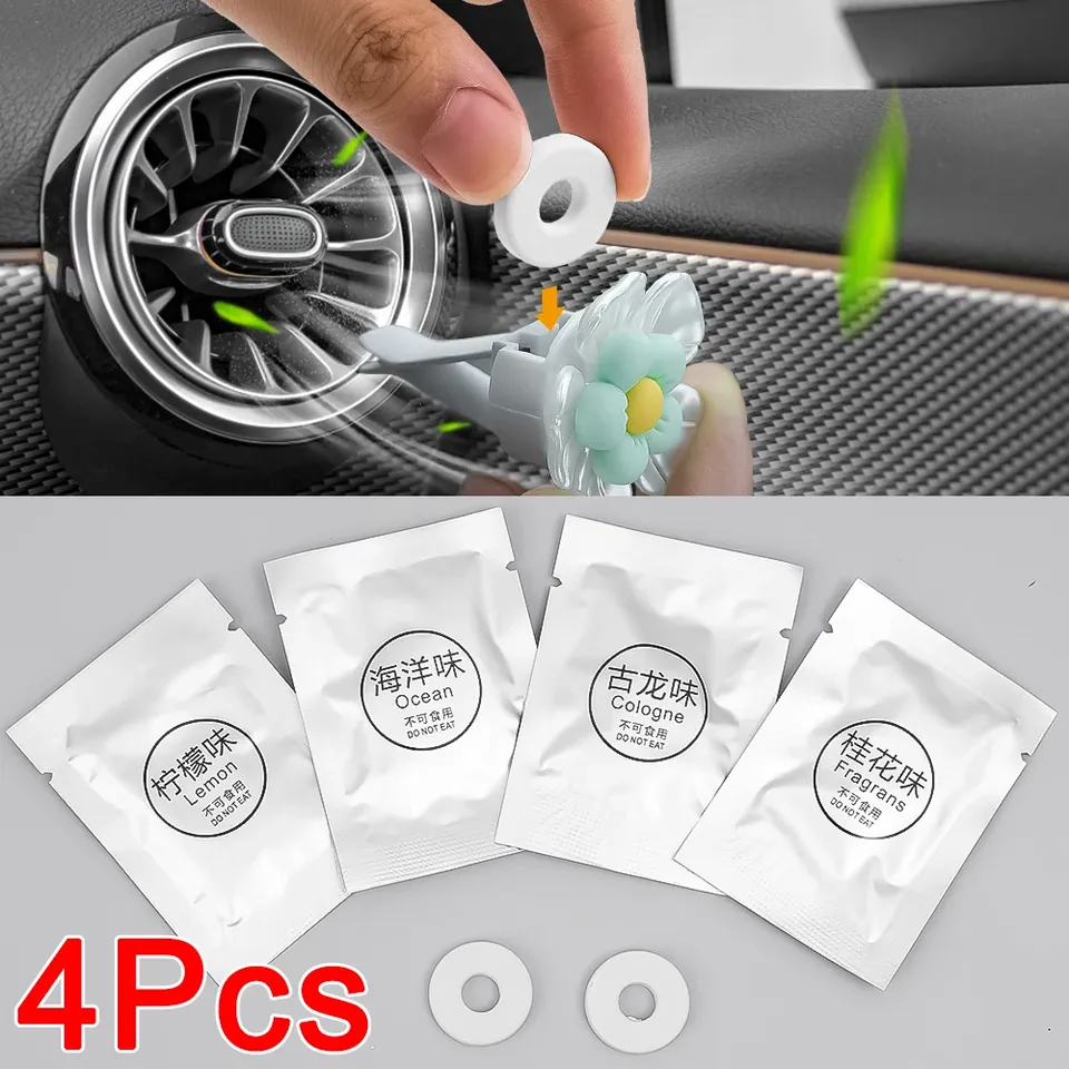 Car Perfume Cotton Supplement Universal Car Air Conditioner Vent Air Freshener Supplement Auto Aromatherapy Clip Accessories