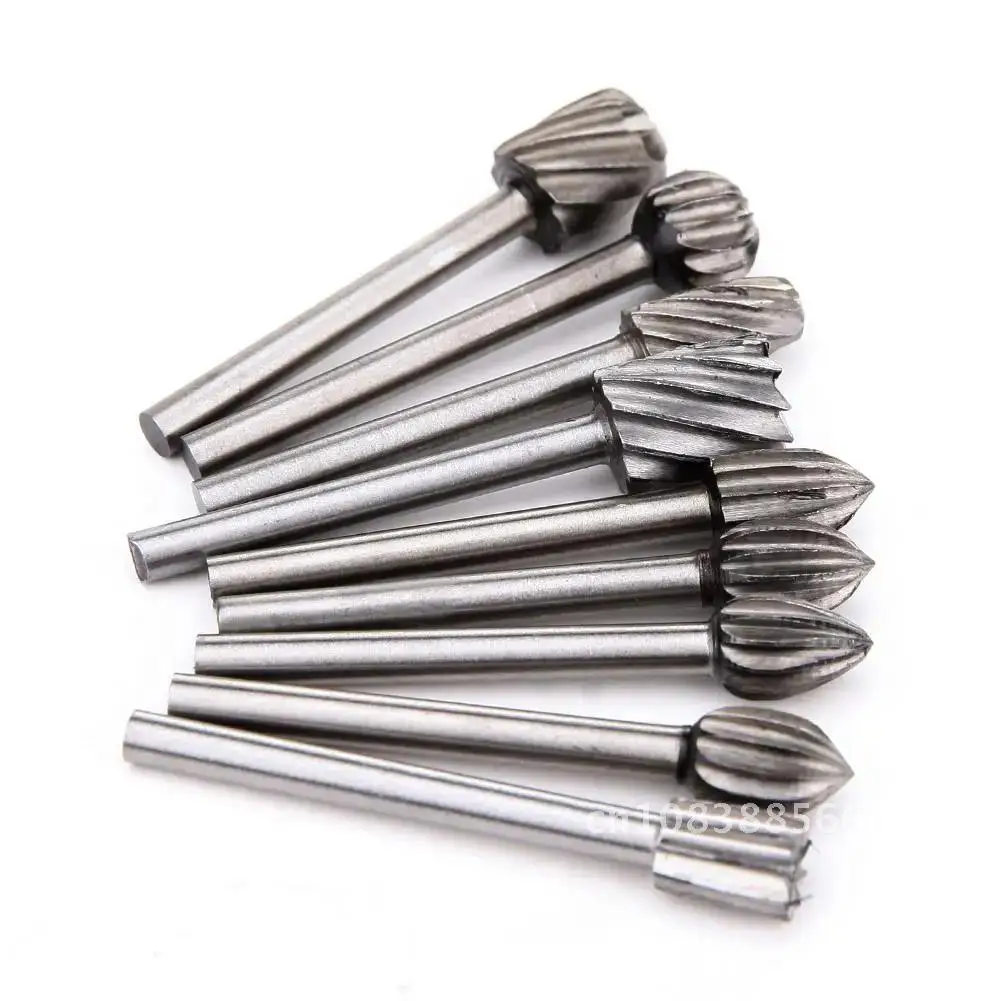 

Set of 6/20pcs 3mm Wood Drill Bit Nozzles for Dremel Attachments HSS Stainless Steel Wood Carving Tools Set for Woodworking