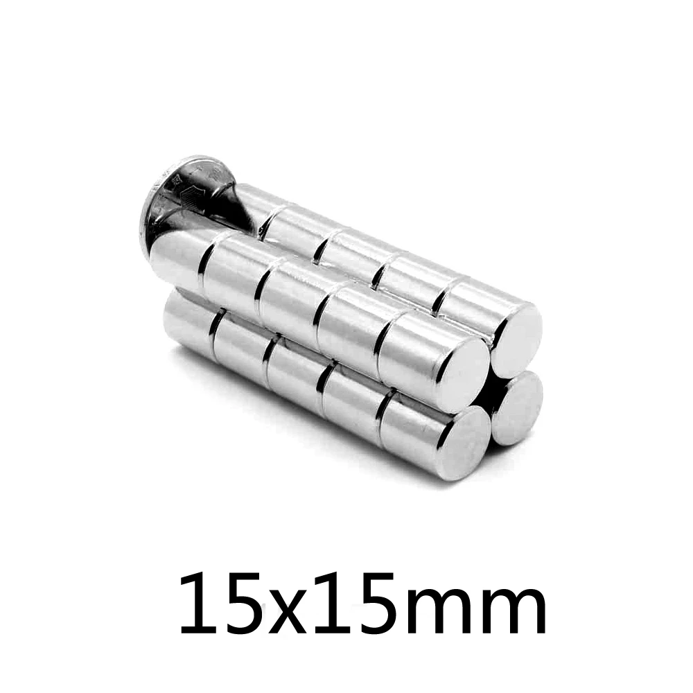 

2pcs 15x15 Magnets 15mmx15mm N35 circular Neodymium Magnet 15x15mm Permanent NdFeB Magnet 15*15mm Disc magn