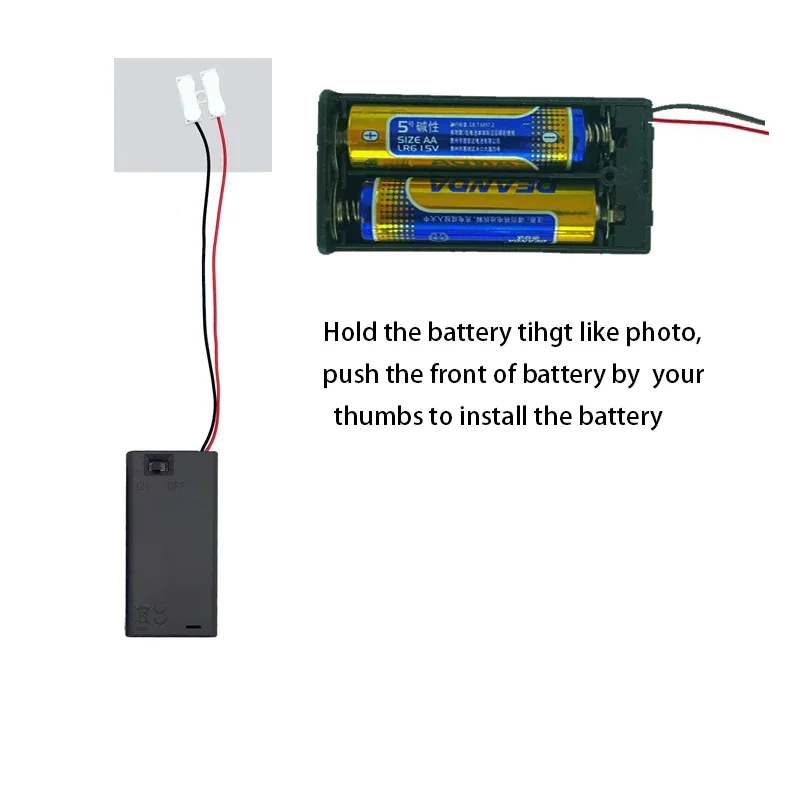 Battery Holder 3v 6v Button Coin Cell Battery Case with Switch Tools Model Railway Layout 5
