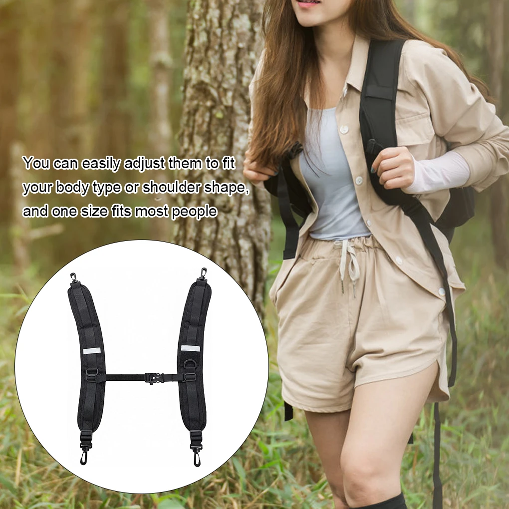 

Pack of 2 Padded Shoulder Strap Adjustable Guitar Bag Belt Replacement Outdoor Sports Camping Backpack Supplies