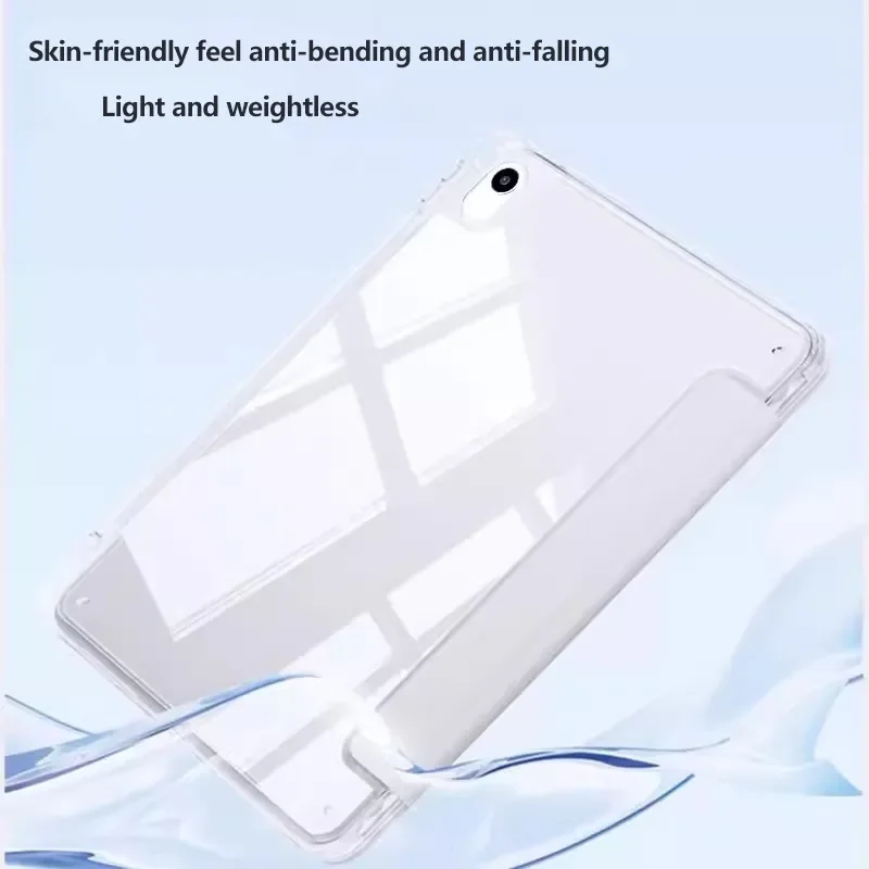 Crystal Clear Acrylic Tablet Case with Pen Slot