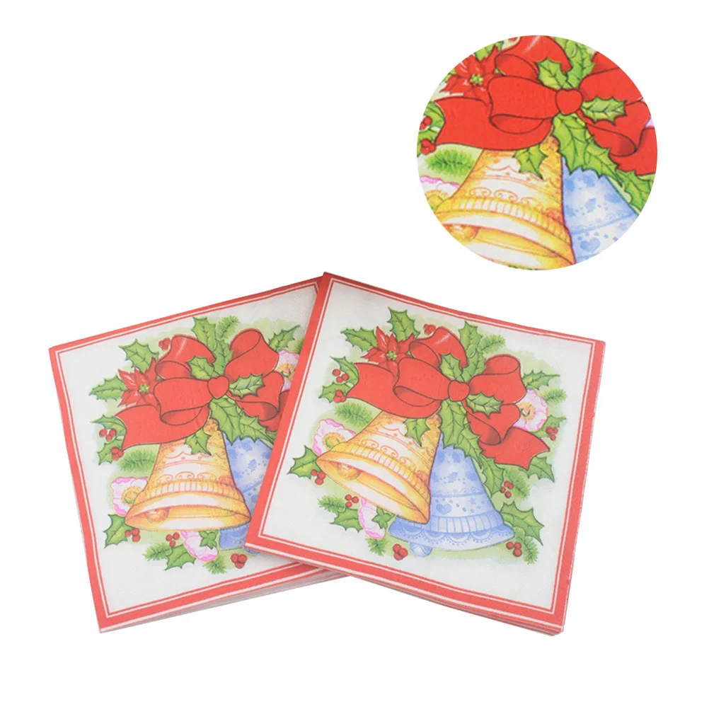 

20 Sheets Party Napkins Paper Printed Dining Room Table Decor Kids' Supplies Disposable