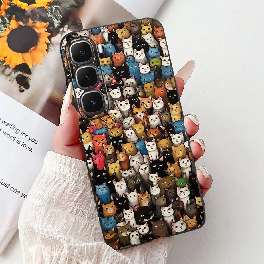 Cute Painted Soft Silicone Phone Case Cover for Infinix Hot 60 Series