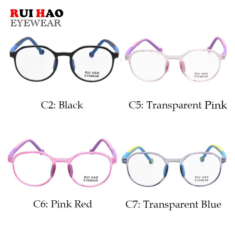 TR90 Kids Glasses Frame Myopia Prescription Eyewear Amblyopia Child Spectacle Student Eyeglasses Frame Boy Girl Glasses