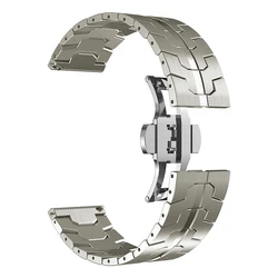 Luxury Stainless Steel Metal Watch Strap - Premium Men's Bracelet Band for Xiaomi S1 Pro-Active (Titanium Color)