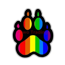 

Fuwo Trading Car Sticker Cartoon Car Stickers Rainbow Paw Accessories Waterproof Bumper Boot Motorcycle Decals PVC Accessories