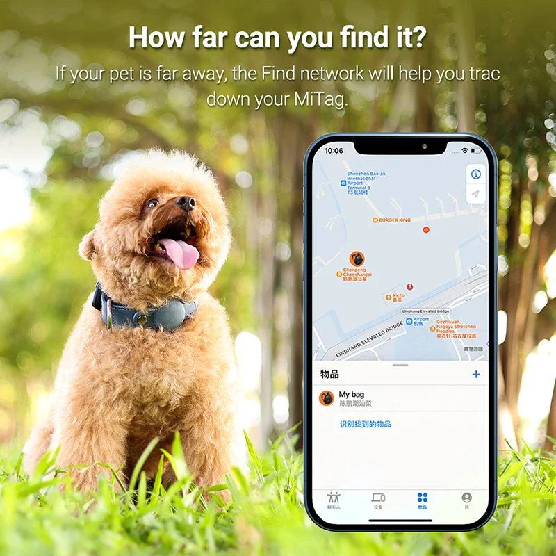 Dogs Cats GPS Tracking Pet Tracker Collar Safety Anti Lost Device Real Time Tracking Locator Pet Collars Work With Apple Find My