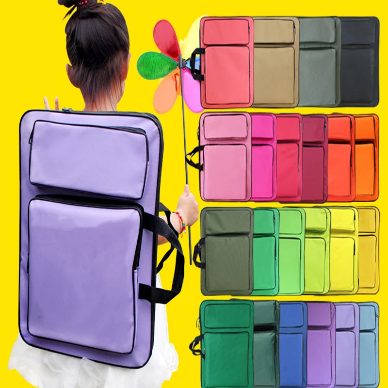 8k Kids Art Bag For Painting Board Drawing Tool Bag Multi-color Drawing Kits Waterproof Sketching Bag For Kids Art PortfolioCase