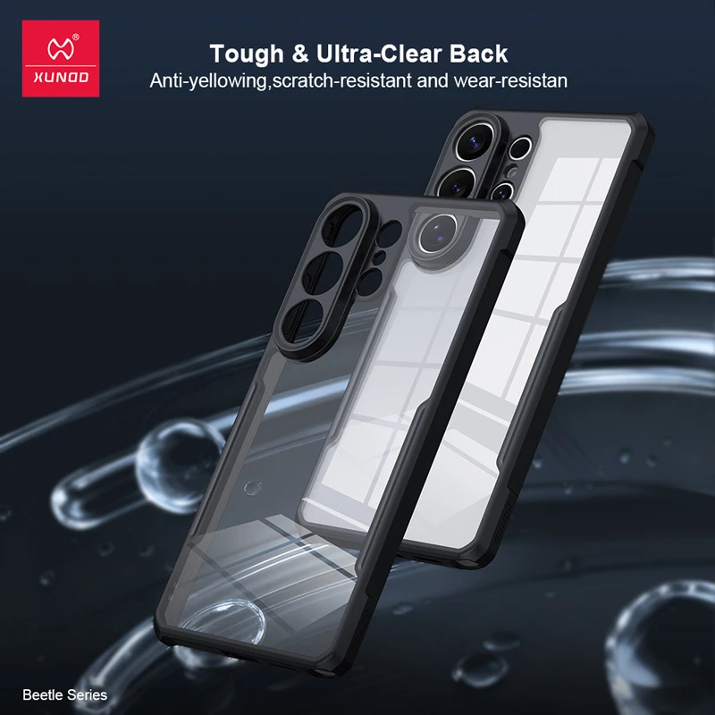 Enhanced Shockproof Transparent Case with Magnetic Airbags and Camera Protection