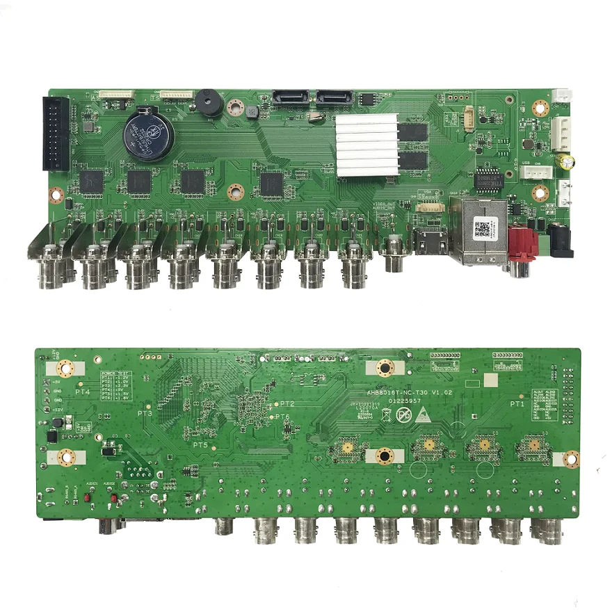 Xmeye Dvr 16 Channels 5Mp-N Video Recorder 16Ch Bnc Board 1080N Ip Ahd Cvbs Camera Vehicle Shape Detection Security Protection