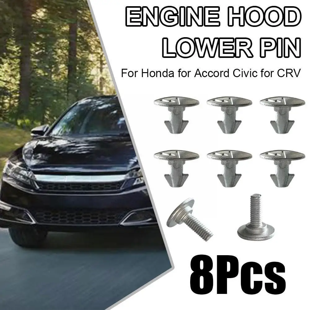 

Комплект винтов 90674-TY2-A01, 8 шт., крышка штифта, для Accord For Honda Acura, нижний Civic, фиксатор винтов CRV Civic, аксессуары для двигателя R4H6