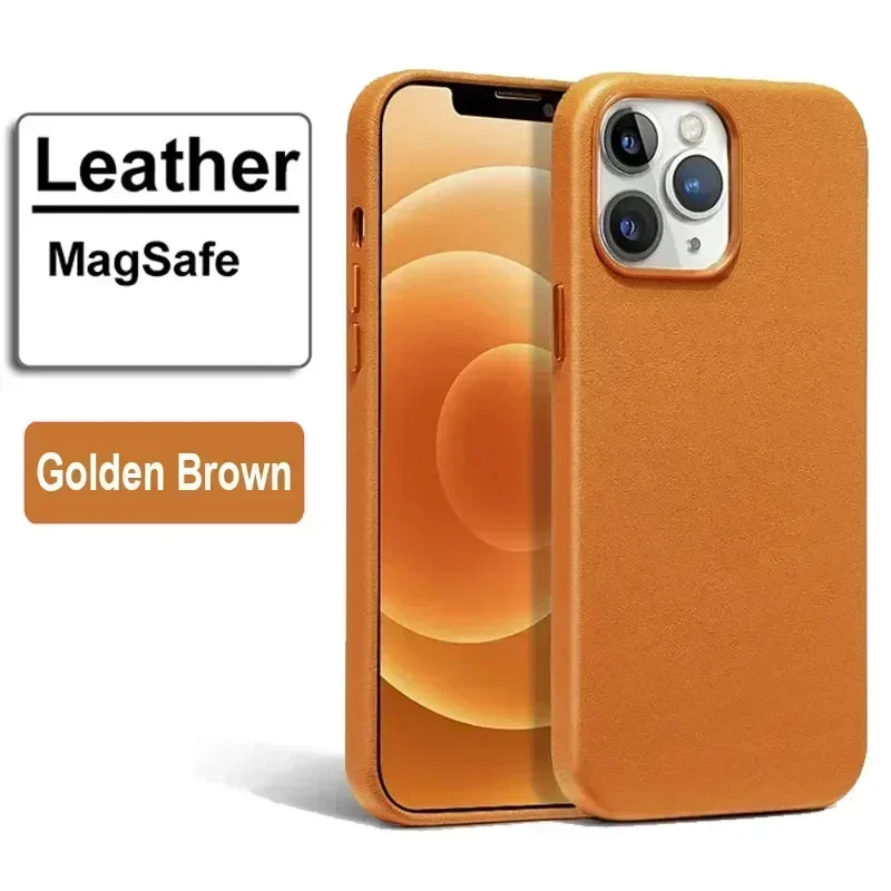 Luxury Leather MagSafe Magnetic Phone Case – Official Style Cover