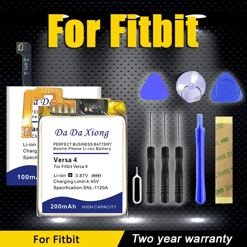 Lssp411415 Muslimatfitbitluxe Versa4 Sense2 Charge4 Batteria Per Fitbit Surge Charge Sense Luxe Versa 2 3 4 Lssp491524Ae