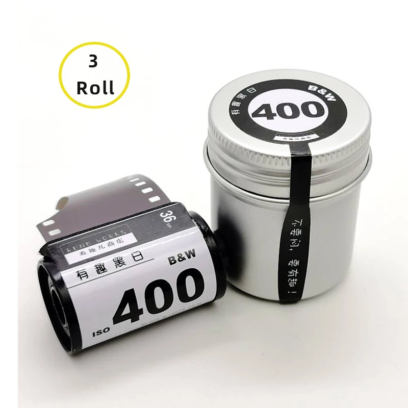 1/3/5/10 Rolls Interesting ISO 400 135 Format Professional Black and White Film 36 Exposure Per Roll 135 Film Fool Kodak Cameras