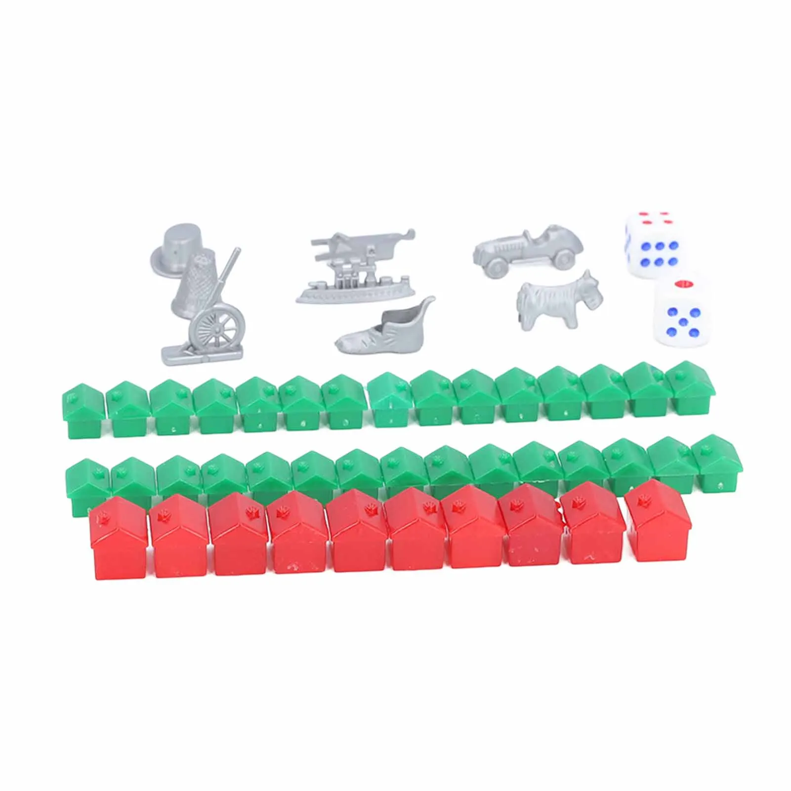 Board Game Replacement Pieces Plastic Houses for Monopoly Chess Pieces Supplement
