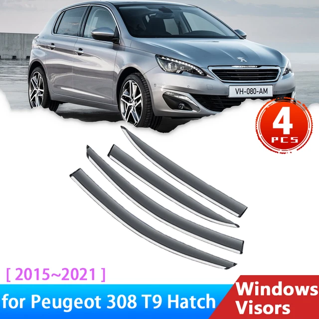 Pare-brise de voiture pour Peugeot 308 T9 MK2, pare-soleil de pluie,  couvercle de protection à sourcils, déflecteur de fumée, accessoire  autocollant