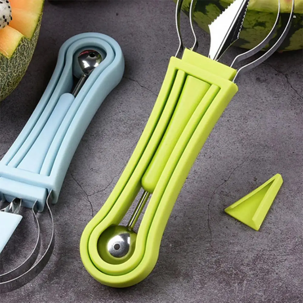 Fruit Ball Carving Knife Sharp Smooth Pulp Scoop Multifunction Stainless Steel + Food Grade Plastic Fruit Remover Kitchen Tools